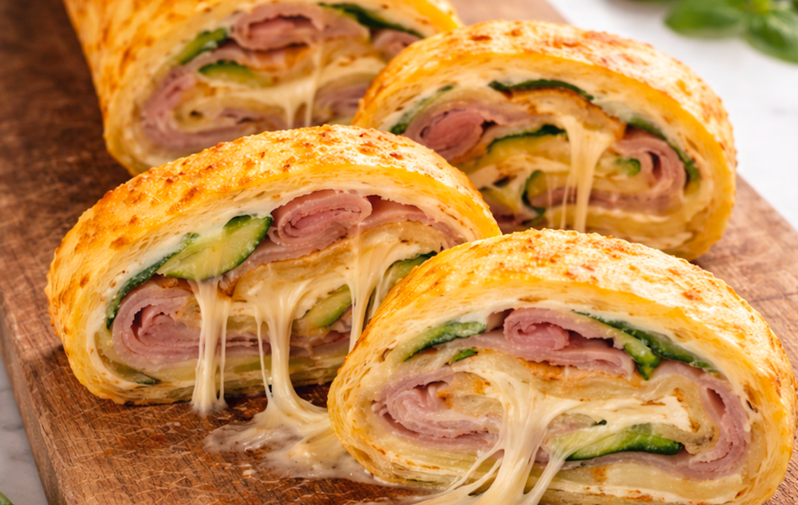 Rotolo di Patate Farcito con Zucchine e Prosciutto