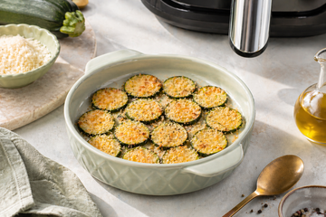 Zucchine al Formaggio in Friggitrice ad Aria