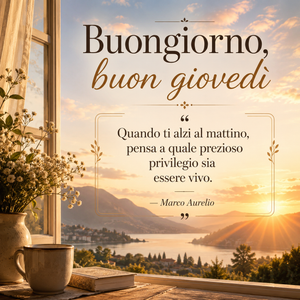 Buongiorno, Buon Giovedì!