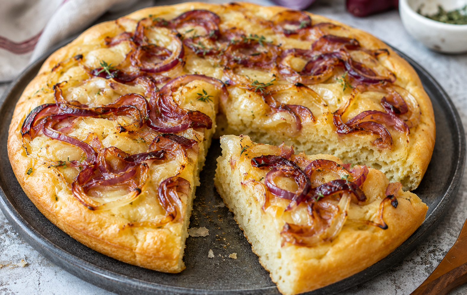 Focaccia con Cipolle