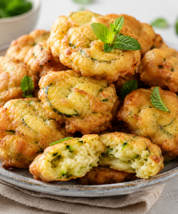 Ricetta Frittelle di Zucchine e Menta