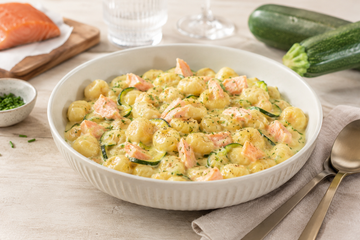 Ricetta Gnocchi Zucchine e Salmone Cremosissimi