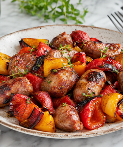 Ricetta Peperoni e Salsiccia in Friggitrice ad Aria