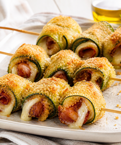 Ricetta Spiedini di Zucchine Croccanti Fuori e Filanti Dentro