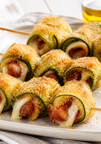 Ricetta Spiedini di Zucchine Croccanti Fuori e Filanti Dentro