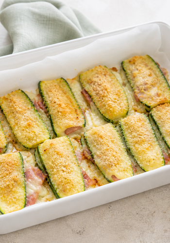 Ricetta Zucchine Prosciutto e Scamorza al Forno
