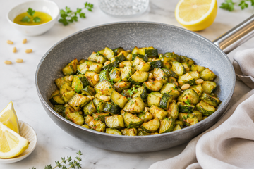 Ricetta Zucchine al Limone Gratinate in Padella