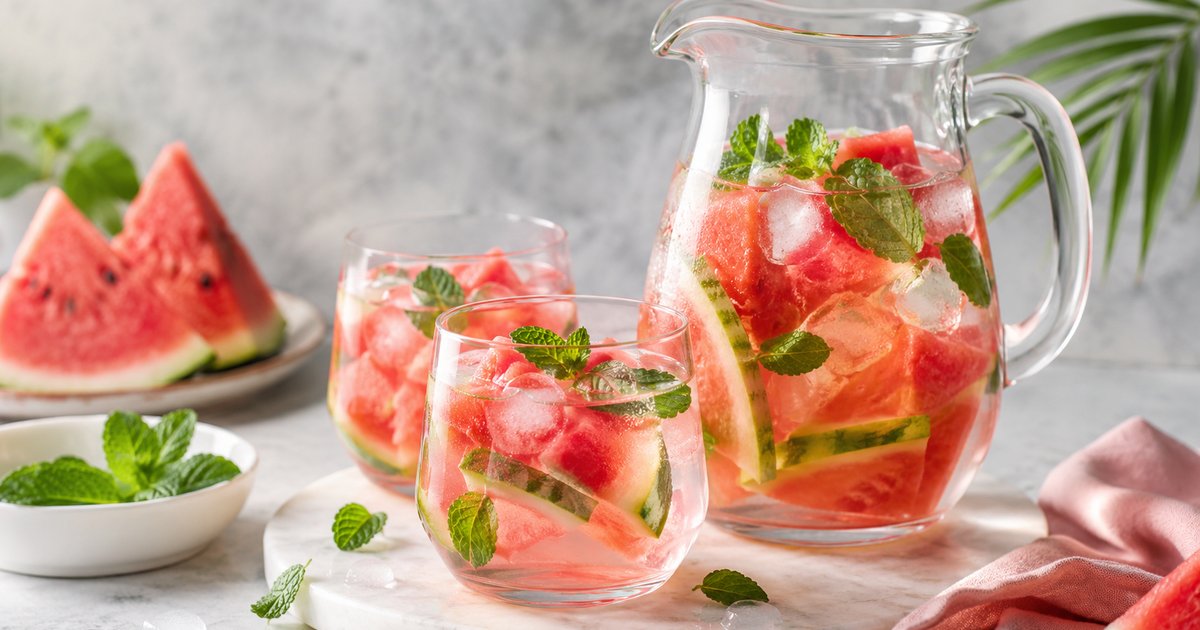 Acqua detox all’anguria: fresca, rossa e super idratante - Il Club ...