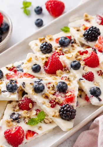 Ricetta Barrette Yogurt Gelato, Frozen Yogurt Bark