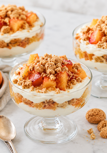 Ricetta Coppette al Mascarpone con Pesche e Albicocche