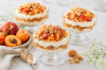 Ricetta Coppette al Mascarpone con Pesche e Albicocche