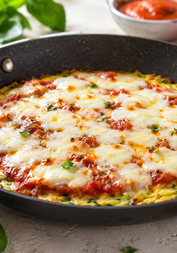 Ricetta Finta Pizza di Zucchine in Padella