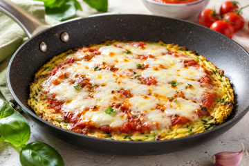 Ricetta Finta Pizza di Zucchine in Padella