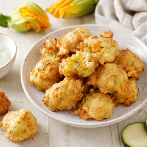 Frittelle con Zucchine e Fiori di Zucca
