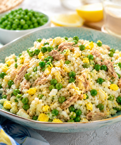 Ricetta Insalata di Riso con Tonno, Uovo e Piselli