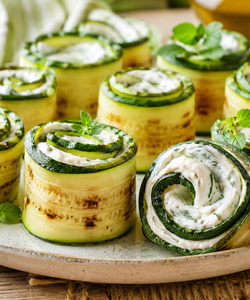 Ricetta Involtini Zucchine e Philadelphia Senza Cottura