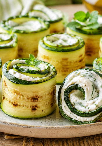 Ricetta Involtini Zucchine e Philadelphia Senza Cottura