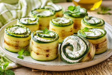 Involtini Zucchine e Philadelphia Senza Cottura