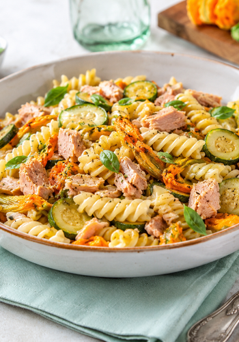 Ricetta Pasta Fredda con Fiori di Zucca