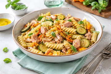 Pasta Fredda con Fiori di Zucca