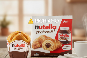 Ferrero richiama Nutella Muffin e Croissant surgelati per rischio frammenti metallici: i lotti coinvolti