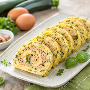 Rotolo di Frittata alle Zucchine e Tonno