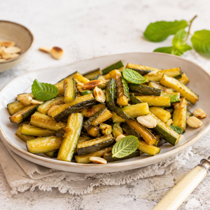 Zucchine in Agrodolce con Mandorle Tostate