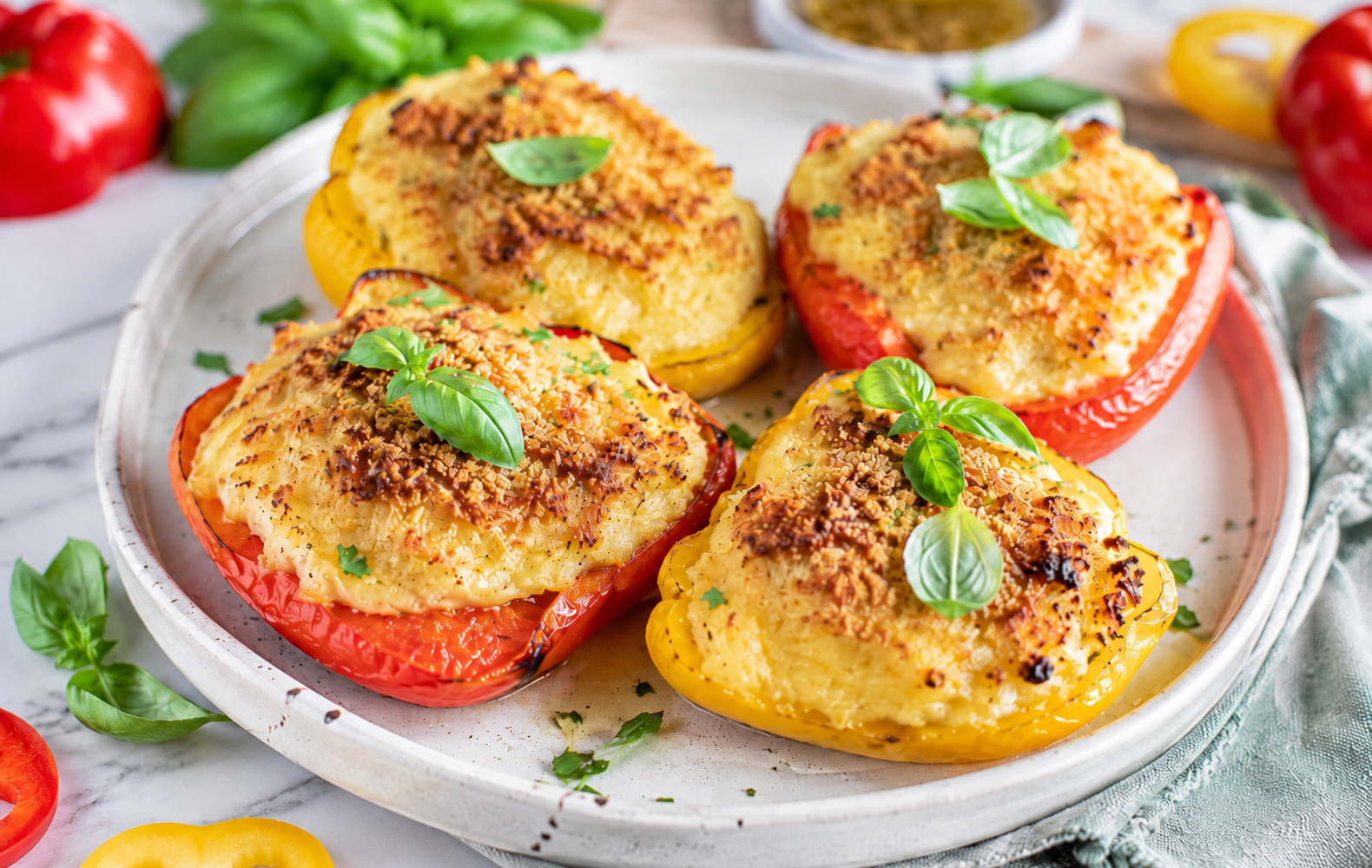 Peperoni Ripieni di Patate