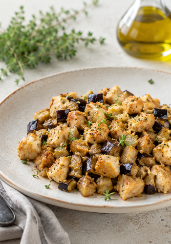 Ricetta Petto di Pollo con Melanzane Sabbiose