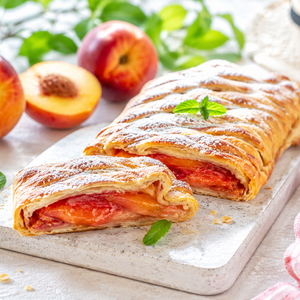 Strudel con Pesche e Amaretti