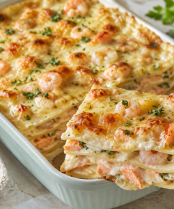 Ricetta Lasagne Salmone e Gamberetti