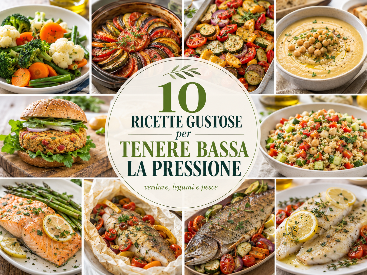 10 Ricette Gustose per Tenere Bassa la Pressione