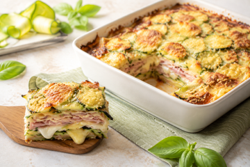 Ricetta Tortino di Zucchine con Prosciutto Cotto e Mozzarella