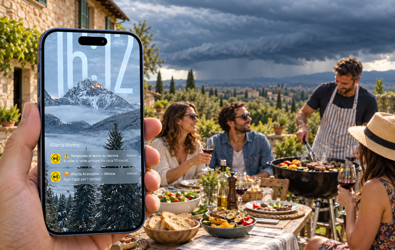 AllertaMeteo, l’app gratuita che ti avvisa prima che grandine e temporale arrivino sul tuo Comune