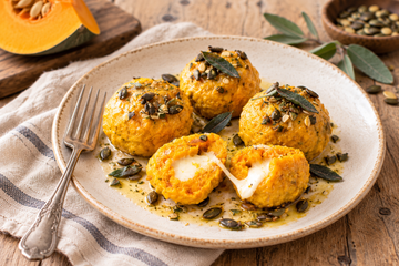 Ricetta Canederli di Zucca Ripieni di Formaggio