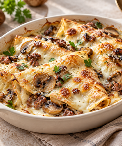 Ricetta Crespelle con Funghi e Salsiccia