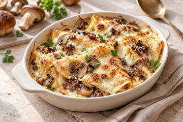 Ricetta Crespelle con Funghi e Salsiccia