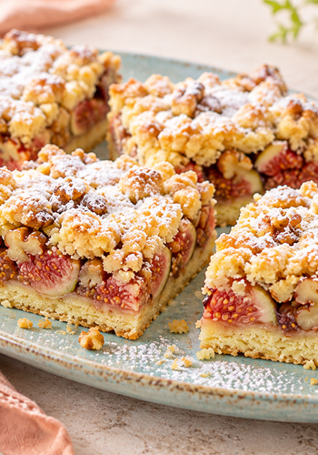 Ricetta Crostata Sbriciolata di Fichi e Noci