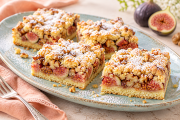 Ricetta Crostata Sbriciolata di Fichi e Noci