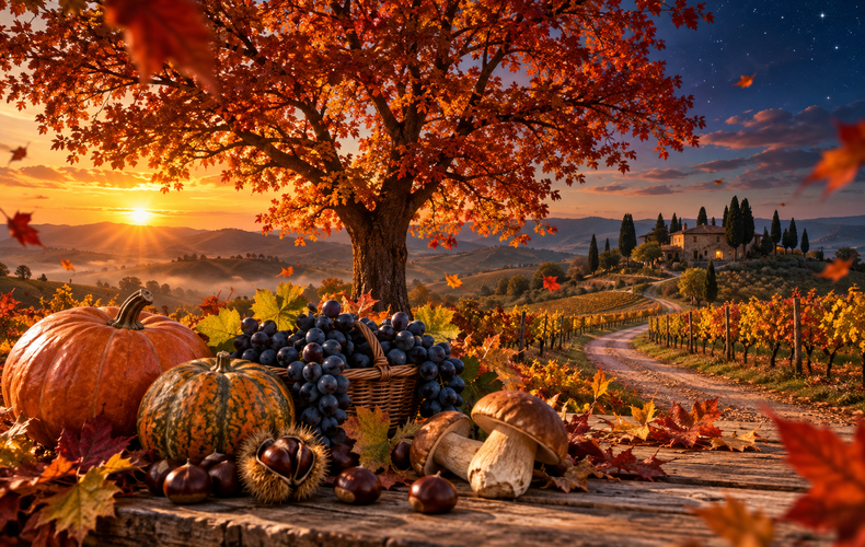 Equinozio d’autunno 2026, stanotte il Sole cambia lato: oca, mosto e castagne, cosa portava in tavola la tradizione contadina