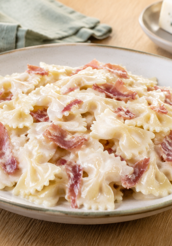 Ricetta Farfalle Cremose Gorgonzola e Prosciutto