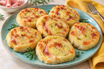 Ricetta Girelle di Sfoglia con Patate e Mortadella