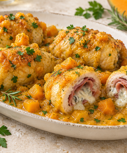Ricetta Involtini di Pollo con Zucca e Gorgonzola