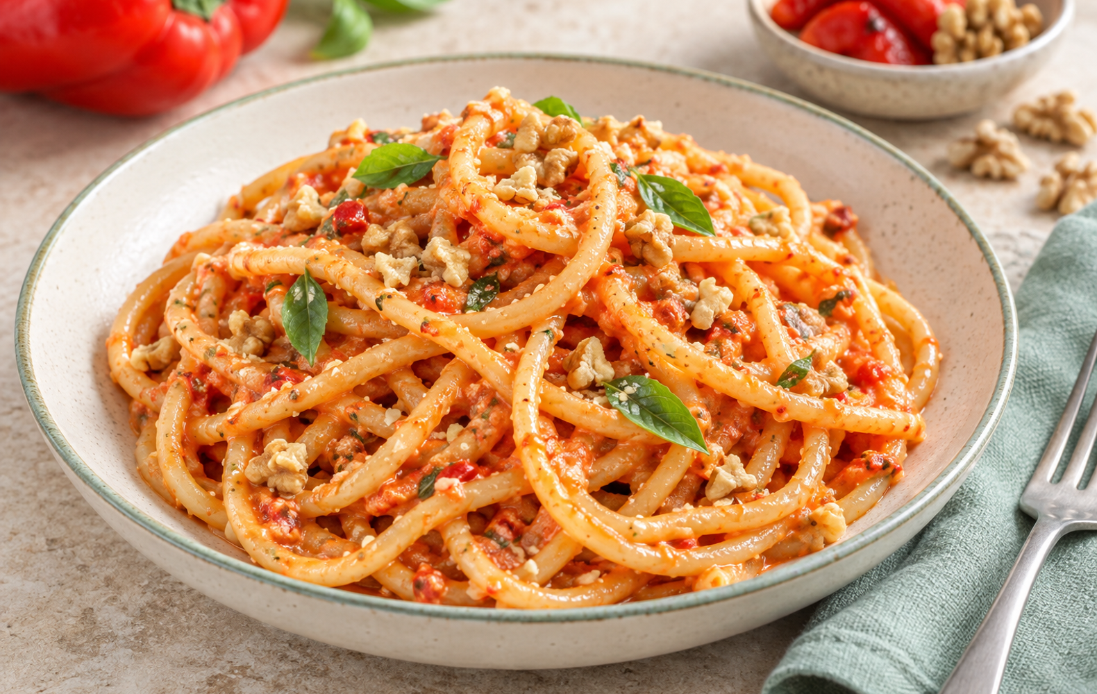Pasta al Pesto di Peperoni