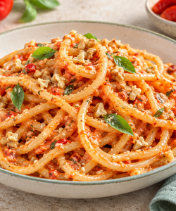 Ricetta Pasta al Pesto di Peperoni