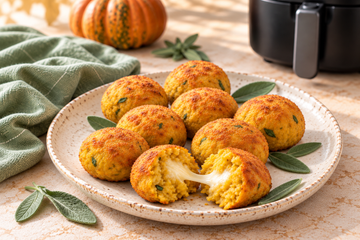 Polpette di Zucca e Patate in Friggitrice ad Aria