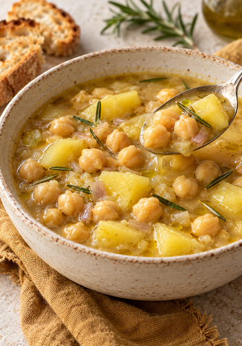 Ricetta Zuppa di Ceci e Patate
