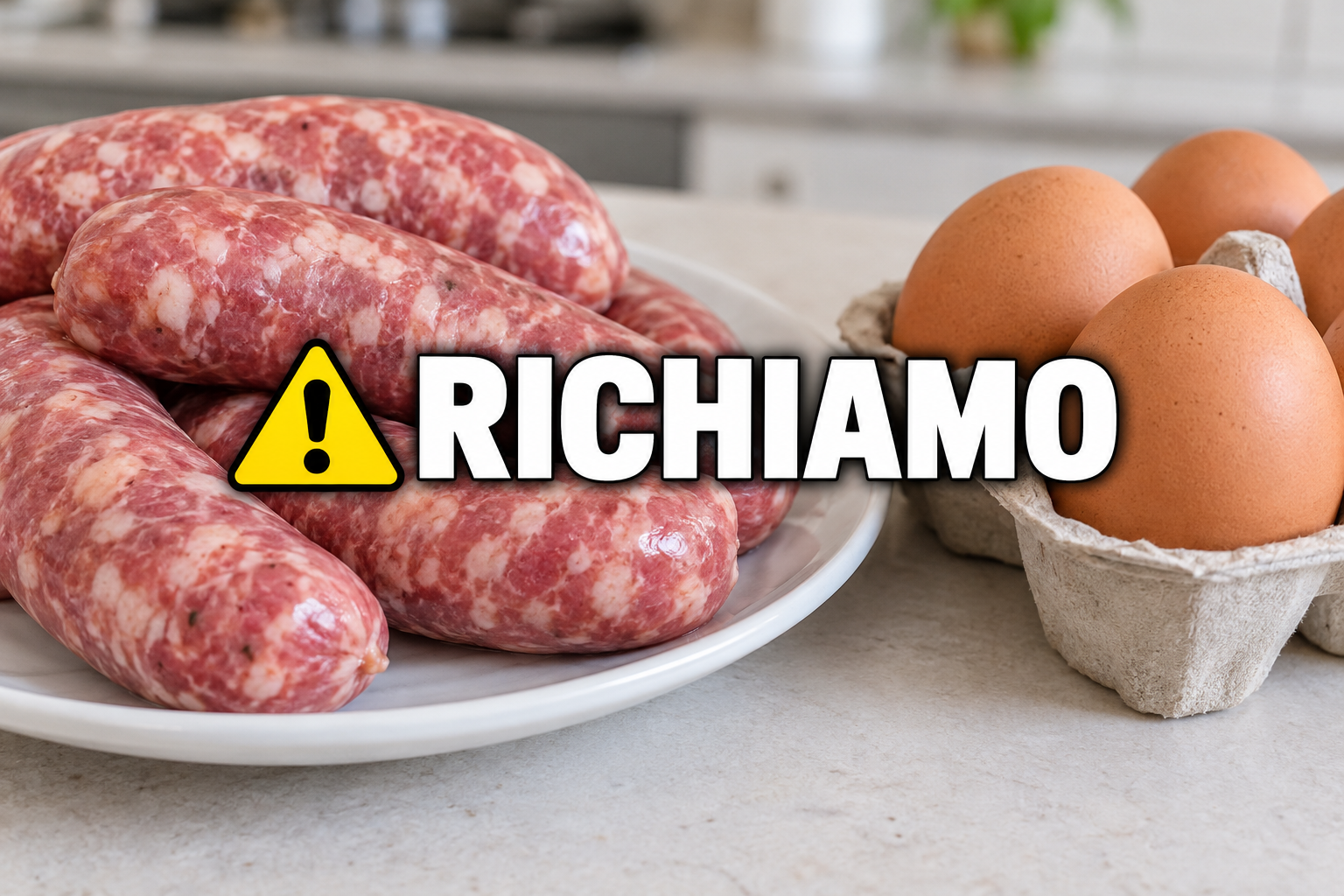 Salsicce E Uova Con Avviso Di Richiamo