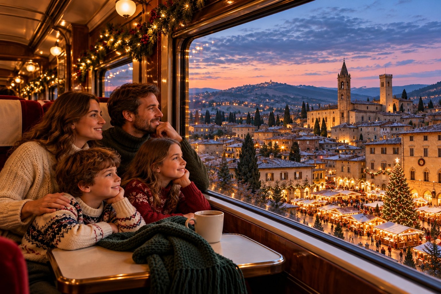 Treno Espresso Natale 2026, da Roma ai Mercatini di Arezzo: tra casette, brezel e luci in festa. Quanto parte e quanto costa