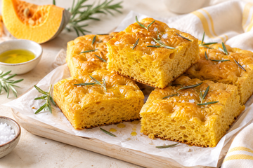Focaccia alla Zucca Alta e Soffice